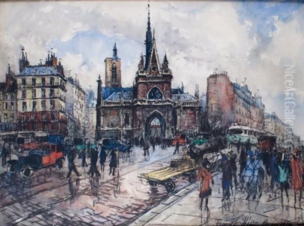 Paris, L'eglise Saint-laurent - view 1