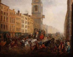 The London to Brighton Coach in Cheapside, 1831 by William 'de Lond' Turner