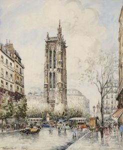 La Tour Saint-jacques by Frank Will