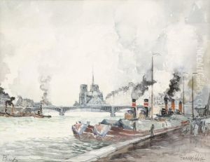 Les Quais Et Notre-dame by Frank Will