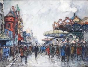 La Fete Foraine Et Le Moulin Rouge by Frank Will
