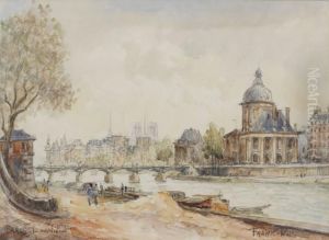 Paris, L'institut Et Les Quais Paris, L'institut Et Les Quais