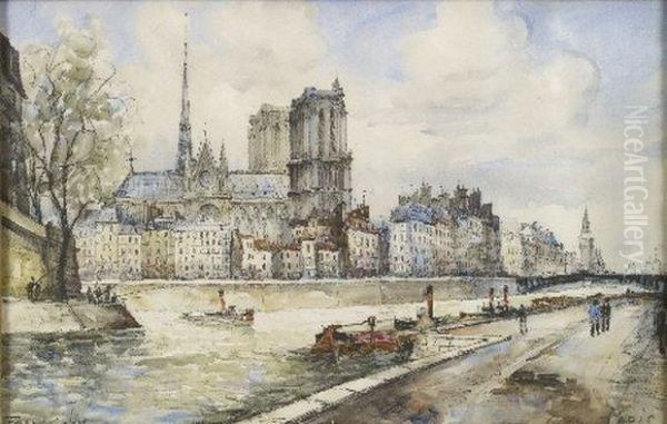 Paris, La Seine Et Notre-dame - view 1