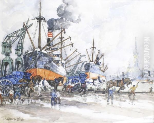 Rouen, Le Chargement Des Cargos - view 1