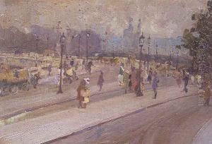Pont des Invalides, Paris by Sarah Thompson Townsend