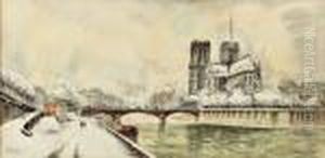 Vue De Paris, Notre-dame by Frank Will