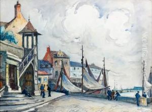 Le Port D Honfleur by Frank Will