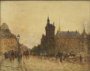 Vue De La Conciergerie Et Du Tribunal De Commerce