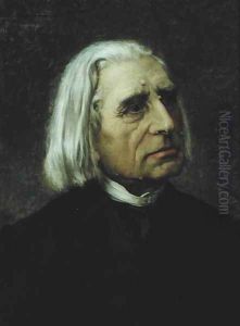 Portrait of Franz Liszt 1811-86 by Giuseppe Tivoli