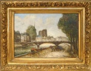  La Seine Et Notre-dame  by Frank Will