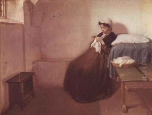 Luisa San Felice in Prison by Giovacchino Toma