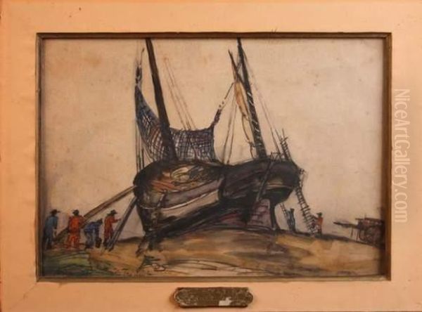 Bateaux Au Treport - view 1
