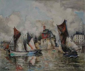 Le Port De Honfleur by Frank Will