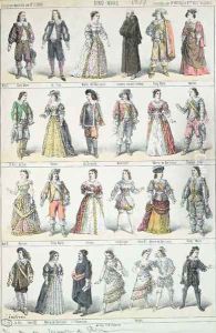 Costume Designs for the Play Cinq-Mars by Alfred de Vigny 1791-1863, 1877