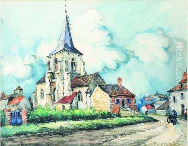 L""eglise Et Le Village De Messanges - view 1