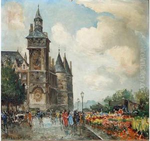 Le Marche Aux Fleurs Et La Conciergerie by Frank Will