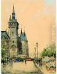 La Conciergerie Et Le Marcheaux Fleurs by Frank Will