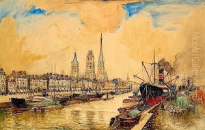 Rouen, Le Port by Frank Will