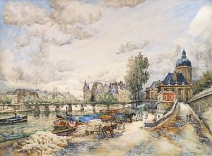 Les Quais Pres Du Pont Des Arts