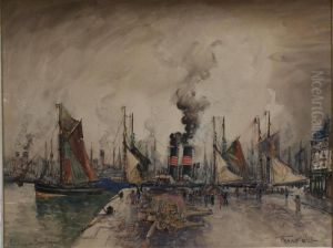 Chalutiers A Boulogne by Frank Will