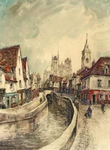Le Canal Dans Le Village. by Frank Will