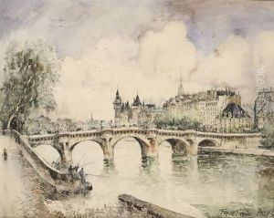 Le Pont Neuf A Paris. by Frank Will