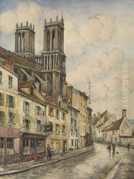 Vue De La Ville De Houdan - view 1