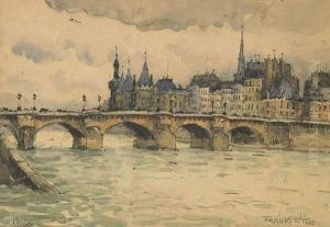 Vue Du Pont Neuf Et De L'ile De La Cite by Frank Will