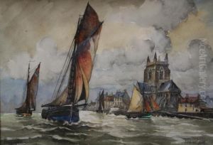 L'entree Du Port De Barfleur by Frank Will