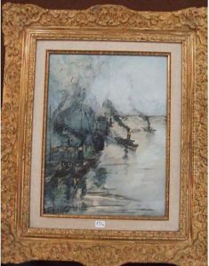Remorqueurs Sur La Seine by Frank Will