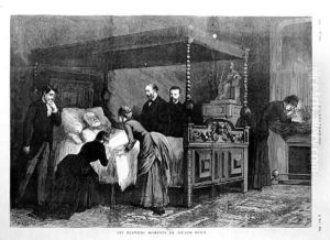 The Last Moments of Victor Hugo 1802-85 22nd May 1885, from LIllustration, May 1885 by Pierre Emile Tilly