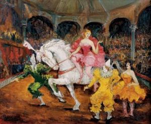 Au Cirque : Ecuyere Et Clowns by Frank Will