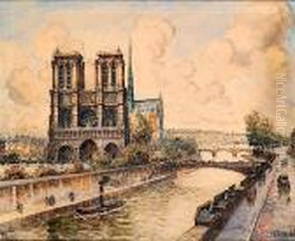 Paris, La Seine Et Notre-dame - view 1