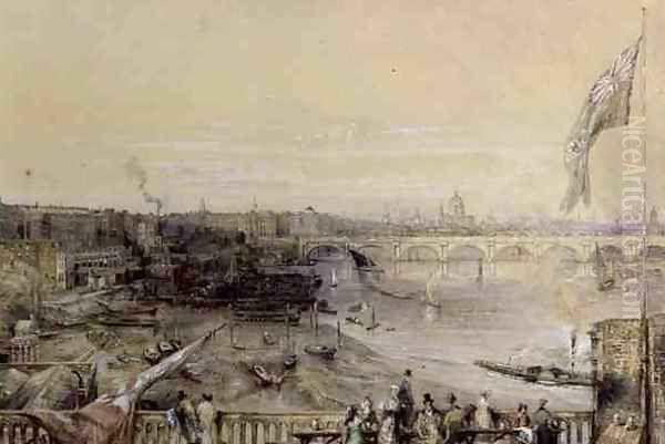 The Thames from Hungerford Market, 1836 - view 1