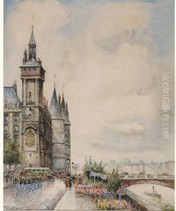 Le Marche Aux Fleurs, Quai De La Monnaie, Paris