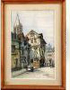 la Rue Saint-romain A Rouen by Frank Will