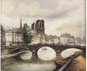 Paris, Notre-dame Et La Seine by Frank Will
