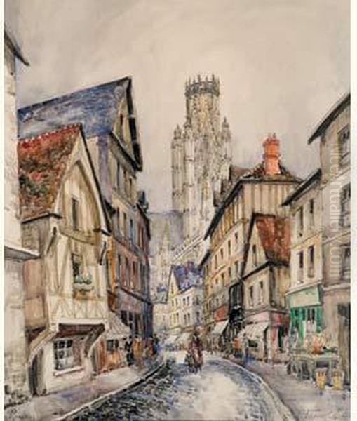 Vieille Rue A Rouen - view 1