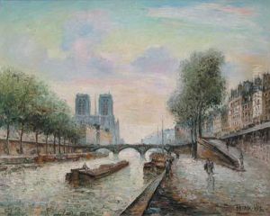 La Seine A L'ile De La Cite, A Paris