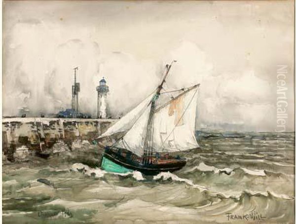 L'entree Du Port De Dieppe En 1929 - view 1