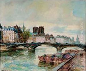 Paris, Les Quais, Vue De Notre-dame Paris, Les Quais, Vue De Notre-dame
