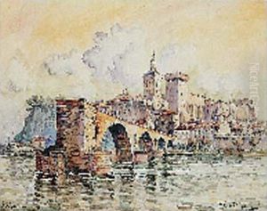 Le Pont D'avignon Et Le Palais Des Papes by Frank Will