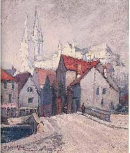 Chartres, Effet De Neige by Frank Will