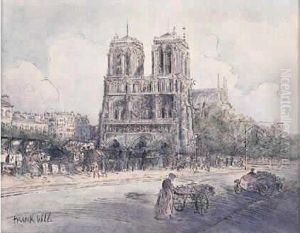 Les Quais Devant Notre-dame by Frank Will