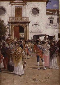 Sunday Morning, After Mass by Carlo Turina
