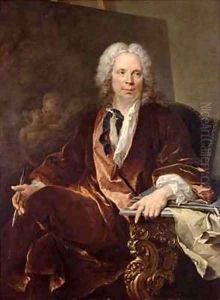 Portrait of Louis Galloche 1670-1761 by Louis M. Tocque