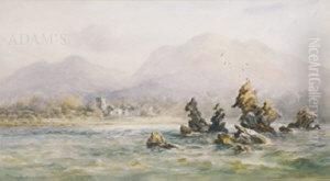 Muckross Abbey From The Osprey Rocks, Killarney by Alexander Williams