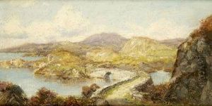 Pontoon Bridge, Lough Conn, Co Mayo by Alexander Williams