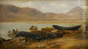 Currachs By The Shore by Alexander Williams