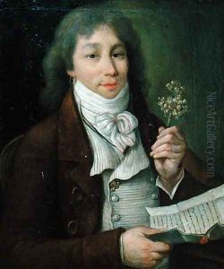 Portrait of Fabre dEglantine 1750-94 with his golden eglantine